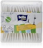 Bella Cotton Wattestäbchen mit Papierschaft in praktischer Box