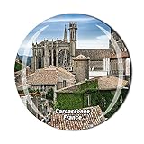 Carcassonne Frankreich-Kühlschrankmagnet, Kristall, Touristensouvenir, Geschenk-Kollektion, Kühlschrank-Magnetaufkleb