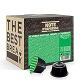 Note D'Espresso - Grüner Tee, Matcha, Minze und Lakritze - Kapselmaschinen - ausschließlich kompatibel mit NESCAFE DOLCE GUSTO- 48 cap