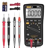 Digital multimeter, Automatisch TRMS 6000 Zähler Ohmmeter misst Spannung Kapazität Temp Wiederstand mit Large LCD-Anzeige und Hintergrundlicht, for Automotive, Elektrik