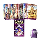 Teen-Hexen-Tarotkarten, mit Samtaufbewahrungstasche,Teen Witch Tarot Cards, Tarot ​​Cards Deck G