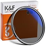 K&F Concept Pro 62mm Slim Zirkularer Polfilter Polarisationsfilter CPL Filter Cirkular Polfilter Optisches Glas & Aluminium für Foto-Kameraobjek