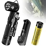 MZEHRAY Taschenlampe LED Taschenlampe Handfree 90° Twist Rotary Clip,IpPX8 Wasserdichter Magnet Mini Beleuchtung LED Taschenlampe Einstellbare Taschenlampe Für Outdoor Camping Lesen Wandern Ang