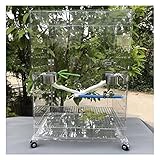 vogelkafig Taubenkäfig, Vogelkäfig Aus Acryl, Volltransparente Mittelgroße Mode-Luxus-Taubenprodukte, Feines Taubennest Mit Flugsicherung Und Spritzwassergeschütztem F