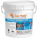 Tecno Prodist TECNOSAL Pools und SPA 5 kg - Spezialsalz für die Salzchlorung von Pools, Spas und Whirlpools - Im Eimer Einfache Anwendung