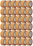 V1 Trade - Papier Klebeband, Papier Packband Braun, biobasiertes Material Eco Packing Tape, Naturkautschuk (48 mm x 50 m (36 Stück))