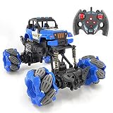 WZRYBHSD RC Cars,Fernbedienung Polizeiauto Mit Lichtern,4WD Rennwagen,Monster Truck,2,4GHz Steuerung Offroad Buggy Fahrzeug Spielzeug Für Kinder Ab 8, 9, 10 Jahren,30 Min. Sp
