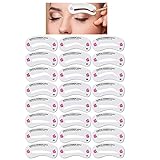 24 Formen Augenbrauen Schablone, Augenbrauen Form Schablonen Wiederverwendbares DIY Make up Werkzeug Set, für Verfassung Makeup Schöne Augenb