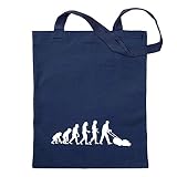 Kiwistar Evolution Rasenmäher Tragetasche Baumwolltasche Stoffbeutel Umhängetasche Langer Henk