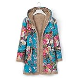 Pianshanzi Fleecejacke Damen Plüschjacke Winterjacke Teddy Warm Hoodie Pullover Mit Kapuze Winter Reißverschluss Kapuzenpullover mit Tasches Einfarbig Teddy Plü