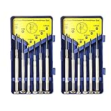 12 Teiliger Kleine Schraubenzieher Set, Uhrmacher Schraubendreher Micro Uhren Schrauben Brillen Uhrmacherwerkzeug Präzisions Mini Fur Reparatur Screwdriver Set mit Torx für Uhr PC Comp