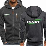 Herren Sweatshirt Kapuze Jacke Mit Durchgehendem Reißverschluss Winterdicke Warme Outwear Mäntel Lässig Plus Size Hoodie Sweatshirt Pullover FENDT Baseball Uniform,dunkelgrau,M
