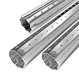 Achtkant Rolladenwellen Set SW 60 verzinkt bis 3,0 m, Stahlwelle/Achtkantwelle, individuell kürzbar, Behangewicht bis max. 40 kg, von EVEROXX®