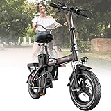 Luckyzl Elektrofahrrad Bike, Elektro Faltrad, Quick Fold System, Electric Bike, mit 350 W Motor, Batterie Abnehmbar, Electric Bike 25 Km/h Bis Zu 160