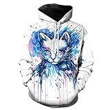 Hoodie Herren 3D Drucken Persönlichkeit Paare Sweatshirt Herren Oversize Trend Hip Hop Style Pullover Herren Komfortabel Sanft Lassig Kapuzenpullover H