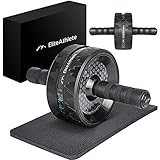 EliteAthlete Bauchtrainer AB Roller - Bauchmuskeltrainer - AB Wheel - Bauchroller - Bauch Weg Trainer - Bauchmuskeltraining - Sixpack Trainer inkl. gep
