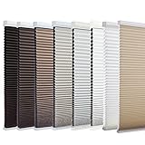 Changshade Lampenschirm mit kabelloser Lichtfilterung, Wabenstruktur mit einem Durchmesser von 3,8 cm Waben, lichtblockierend, plissiert, für Küche, Wohnzimmer, 76,2 cm breit, weiß CEL30WT72D