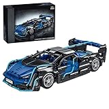 Tosbes Technik Sportwagen Modell Bausteine, 1:14 Rennwagen Bauset für McLaren, 1529+ Teile Supersportwagen Bausatz Klemmbausteine, Kompatibel mit Lego T
