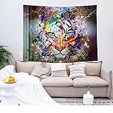 NHhuai Wandteppich Tuch Wandtuch Wand Wandbehang Tapisserie für Wohnzimmer Schlafzimmer Hängender Stoffhintergrund Stoffdruck