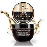 Argan Deluxe Curl Haarmaske 250 ml – Lockenpflege mit Arganöl für Glanz, Feuchtigkeit und Sprungkraft - Haarkur für geschädigtes und trockenes Haar – Hair Mask zur Haarpflege für ideale Traumlocken…