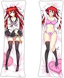 Yuqiang Mio Naruse - Das Testament der Schwester New Devil Anime Charaktere Drucken Zierkissenbezüge Pfirsich Haut 160x50cm(62.9inx19.6in) Embrace Körper Kissenbezug