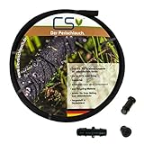 25m CS Perlschlauch drucklos mit Anbohrverbinder mit Gummitülle und Endstop