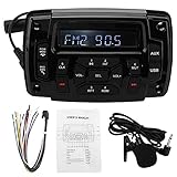 Audio-Player，Bluetooth MP3-Player USB-Radio-Soundsystem IP66 Wasserdicht für Badezimmer Boot Yacht Auto M