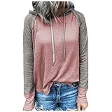 Damen Sweatshirt Damen Longshirt Langarm Langarm Pullover Damen Hoodies Mantel Langarm T-Shirts Blusen Herbst Tops Baumwollebluse Oberteile Lang