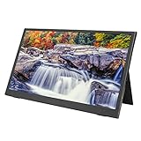 DWMD Computermonitor, 15,6 Zoll 2K IPS-Display Tragbarer Gaming-Monitor mit gleichem Bildschirm Hdmi Dual-Screen-Display Widescreen-Monitor mit W-LED-Hintergrundbeleuchtung, Typ-C-S