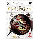 Logoshirt - Harry Potter - Gryffindor - Retro Fahrradklingel Groß - aus massivem Stahl - Schwarz - Lizenziertes Original Desig