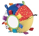 Playgro Mein erster Schmuseball, Lernspielzeug, Ab 3 Monaten, Loopy Loops, Bunt, 40079