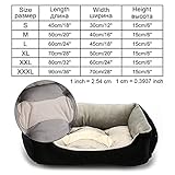 UKKO Haustierdecke Pet Products Hund Betten Matten Für Kleine Mittelgroße Große Hunde Welpen Katze Bett Haus Winter Hund Bett Sofa Kennels Hausbank Hunde Decken-Black-Yx0001,S