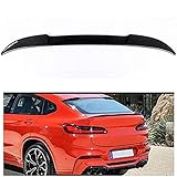 TYJDM Auto Heckspoiler Wing Lip Sticker Für B M W X4 G02 2018-2020, Carbon Fiber Heck Dach Kofferraum Spoiler Kit Auto Modifikation Dekoration Styling Zubehö