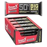 Power System 50% Protein Big Block 100g - 16 x100g Eiweiss Riegel (Vanille)
