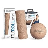 TRUETOOLS by TRUETAPE® nachhaltiges 2-teiliges Mini Faszien-Set aus 100% Kork zur gezielten Selbst-Massage | inkl. TRUEBALL & TRUEROLL Mini | Mit Anleitungen für dein Faszien-Training