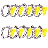 Edelstahl Schlauchschellen,10 Stück Schlauchschellen,rostfreie Rohrschellen mit Spannbereich von 25-38mm Verstellbare Schellen für Schlauch zu Pool, Teich und G