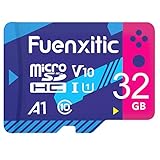 Fuenxitic 32GB MicroSD Karte mit Adapter, U3 MicroSDXC-Karte zum Nintendo Switch, V30-Speicherkarte zum Gopro Held 7 Held 8 Android Smartphone Digitalkamera Tablette und DJI D