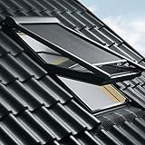VELUX Hitzeschutz-Markisen elektro GGU, GPU, GHU, GTU, GGL, GPL, GHL, GTL, GEL SK06 Uni Schwarz - 5060