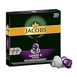 Jacobs Kaffeekapseln Lungo Intenso, Intensität 8 von 12, 200 Nespresso®* kompatible Kapseln, 10 x 20 Getränk