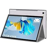 Tablet 10 Zoll Android 10, Tablet PC 1920x1200 FHD Octa-Core 6GB RAM 64GB/512GB ROM, 4G LTE+5G WiFi, Dual-Kamera 5Mp+8Mp, Tablets mit dual WiFi,Bluetooth,GPS,Type-C,Google Play,Netflix,TF-SD(Silber)