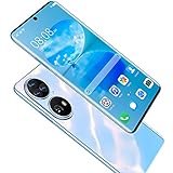 Natuogo Smartphone, Android-Telefone Dual SIM Free Mobiltelefon freigeschaltet, Quad Heckkamera, 8000mAh große Batterie, 7,3 Zoll Vollbild, Gesichts-ID, weiß