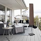 Rotemion Schutzhülle für Ø 300cm / 350 cm Sonnenschirm Durchmesser Sonnenschirm-Hülle Sonnenschirm Abdeckung wasserdichte Winddichte UV-Beständiges Schwerlast Reißfest für Ampelschirm (Taupe)