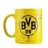 Borussia Dortmund, BVB-Tasse Gelbe Wand, Gelb, 1 Stück (1er Pack)