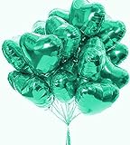 Sunshine smile 30 Stück 21 Zoll Premium Herz Luftballons,Herzform Heliumballons,Herz Folienballon,Herzluftballons Helium Geeignet,Folienballon Rote Herz,Herz Ballons,Folienluftballon,Herz Luftb