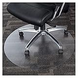 ALGXYQ Bodenmatte Stuhlunterlage Lockenbeständig Hitzebeständig Runde Transparente Tischdecken Einfach Zu Säubern 3 Dicken, Mehrere Größen (Color : 1.5mm, Size : Diameter-100CM)