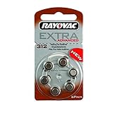 Rayovac Extra Typ 312 Hörgerätebatterie Zinc Air P312 PR41 ZL3, 120 Stück