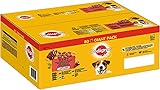 PEDIGREE | Gemischte Selektion in Gelee | 4 Varietäten mit Huhn, Rind+Leber, Geflügel, Lamm+Leber | 80x100g