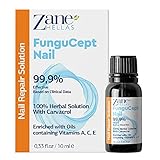 Zane Hellas Fungucept Nail.Nagelreparaturlösung für Hände und Füße. Ideal bei entfärbten, dicken und zerfallenen Nägeln. 100% natürlich mit Oreganoöl. 0,33 oz – 10