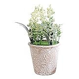 Yyshyi Kunstpflanzen, 1 Stück Künstliche Blumen im Topf Klein, Künstliche Blumen Lavendel im Topf für Heim Büro Bad Küche und Outdoor Dek