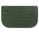 FENXIXI Indoor-Badezimmer-Teppich-Küchen-Teppich komfortable Faser-Fußmatte Semicircle Anti-Skid-Matte Absorbierende Schmutzfänger-Badezimmer-Set (Color : F, Size : 43x76cm)